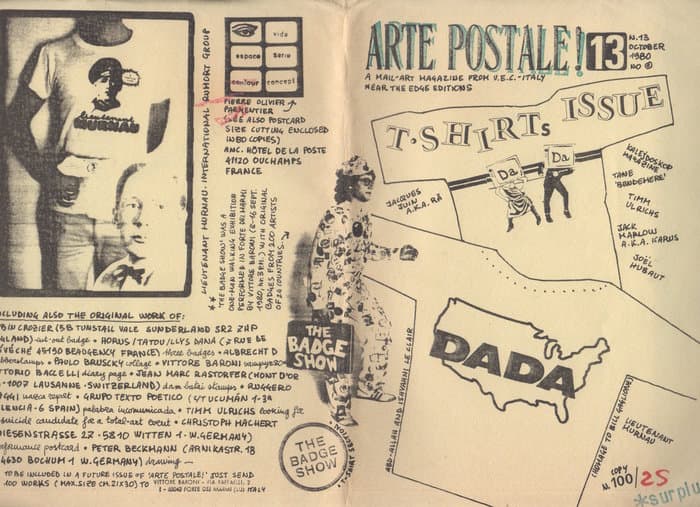 Arte Postale 13 T-Shirts Issue (October 1980)