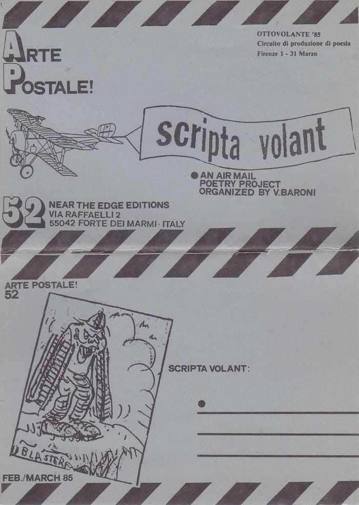 Arte Postale 52 Near the Edge Editions Febr/March 1985