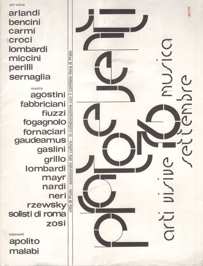 Arte Visive Musica 1976