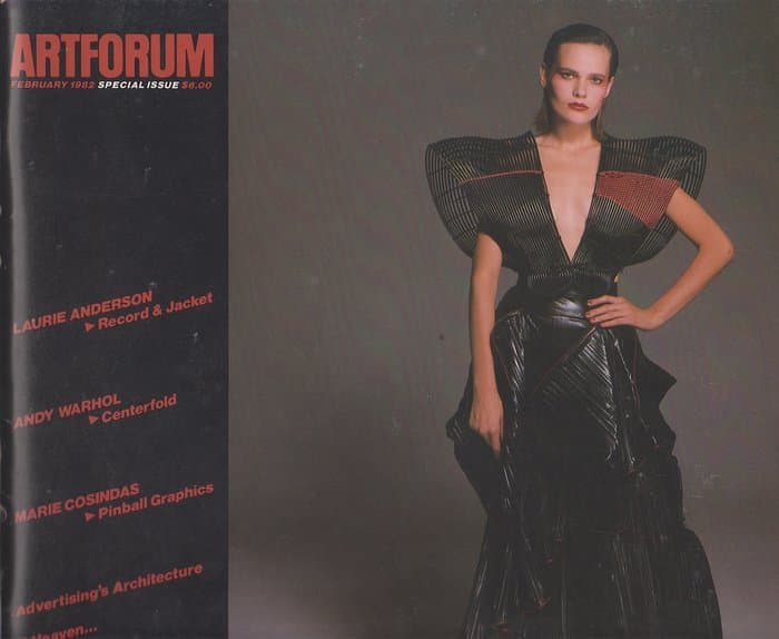 Artforum Ferbuary 1982 with Laurie Anderson 7inch flexi