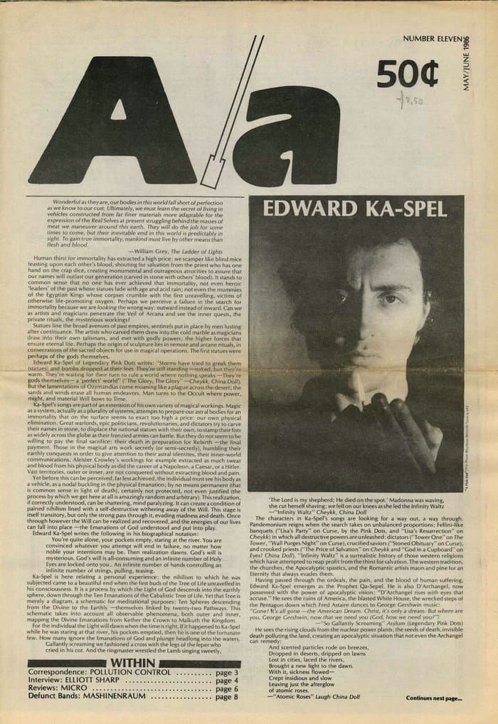 Artitude Volume 11 May 86