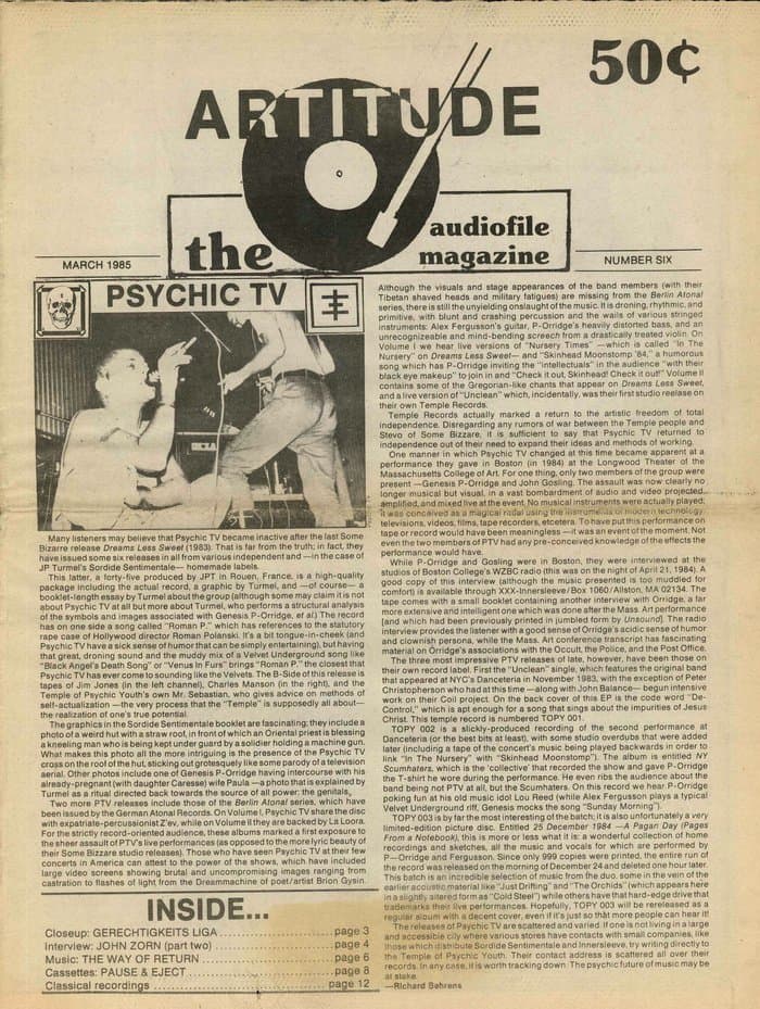 Artitude Volume 6 May 85