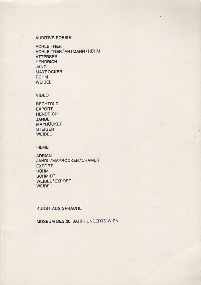 Auditive Poesie - Kunst aus Sprache