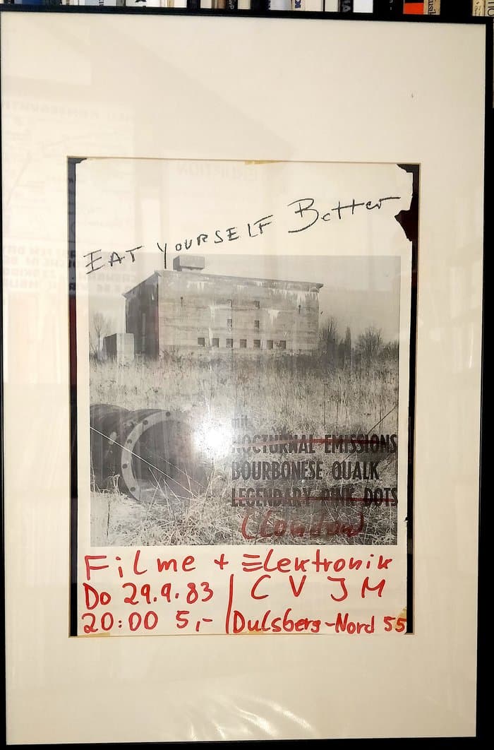 Concert Poster from 1983 (with Nocturnal Emissions and Legendary Pink Dots, both not playing at evening)