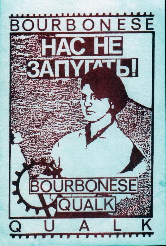 Bourbonese Qualk Sticker