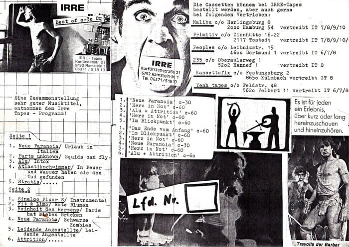 Best of Irre Promo-sheets