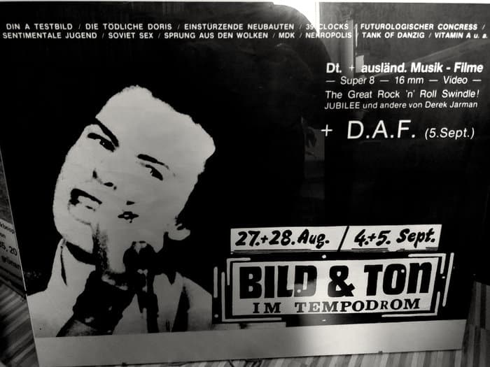 Festival Genialer Dilletanten - Bild und Ton im Tempodrom 27/28.8 and 4/5.9. 1981