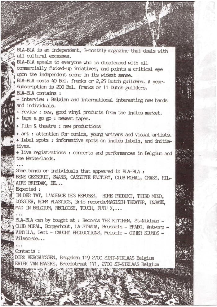 Bla Bla Magazine Flyer