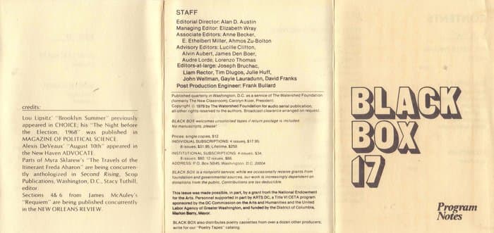 Black Box No. 17