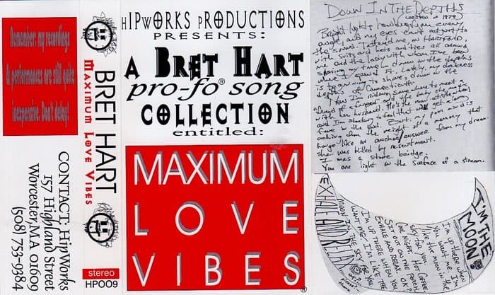 A Bret Hart Pro-Fo Song Collection called Maximum Love Vibes