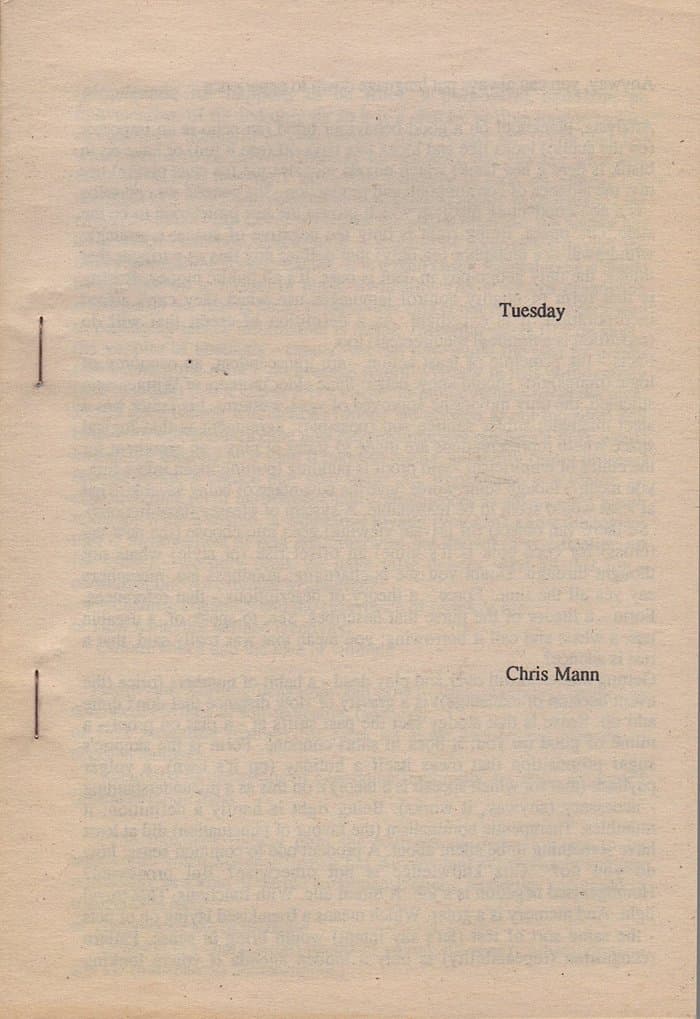 tuesday