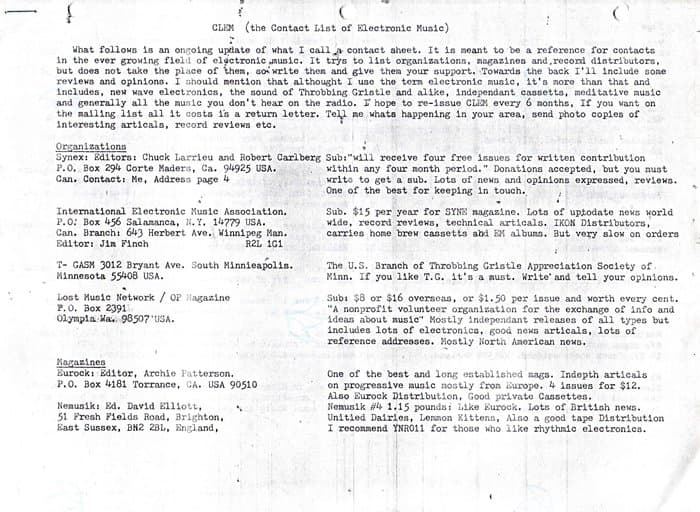 Clem No.1 (Spring 1981)