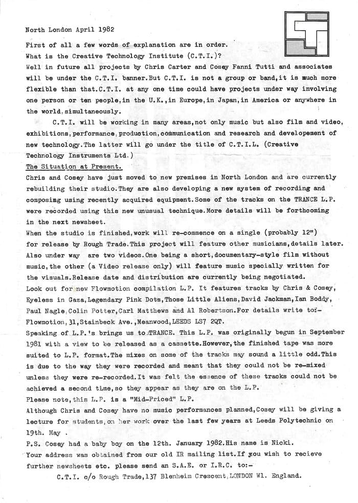 CTI Bulletin 1