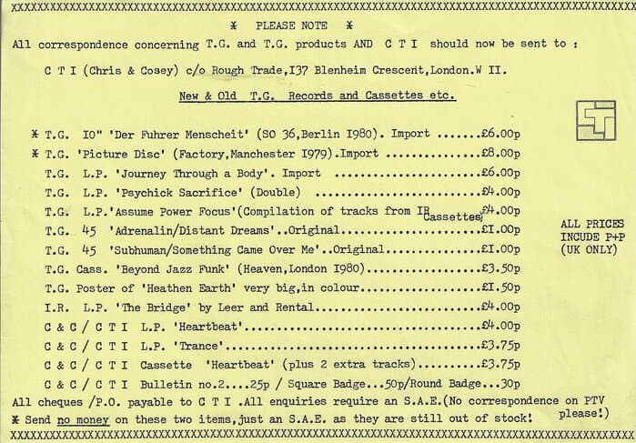 CTI Mailorder 1982