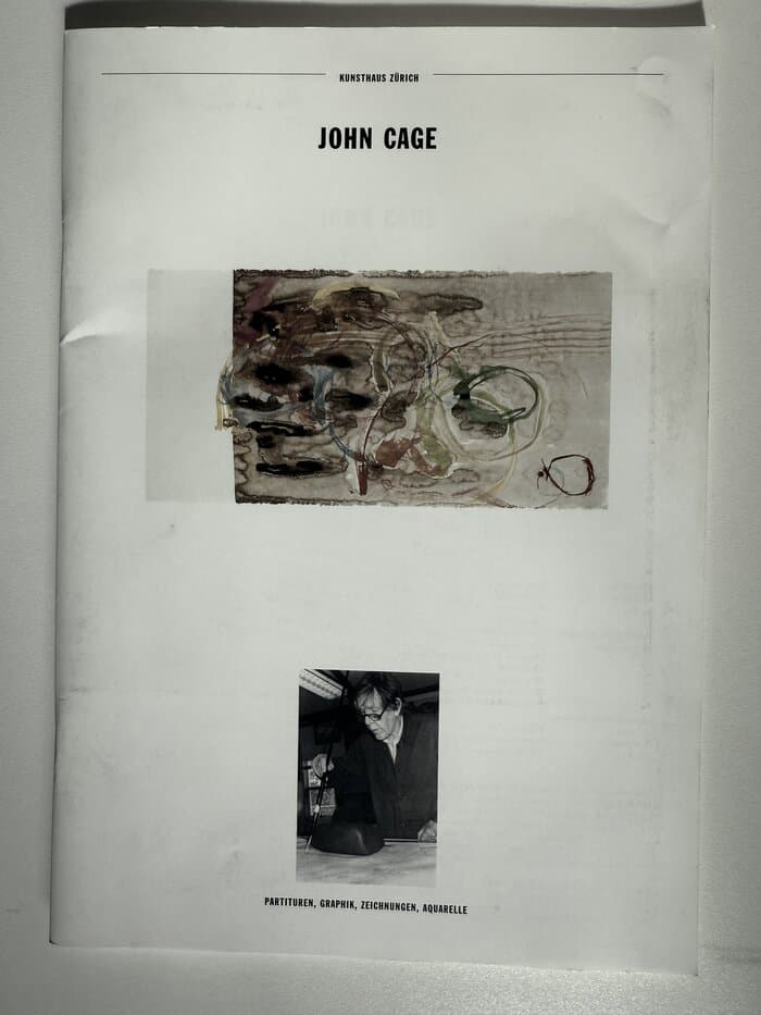 John Cage. Partituren, Graphik, Zeichnungen, Aquarelle. Stooss, Toni / Abbt, Theres Verlag: Zürich Kunsthaus Zürich