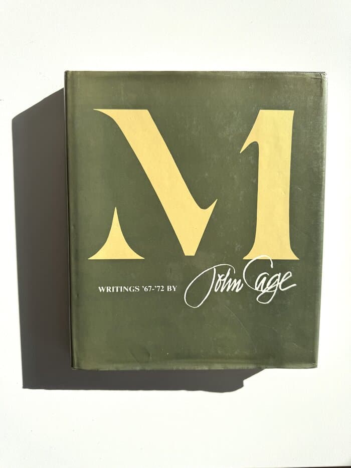 John Cage / M Writings '67-'72 1st Edition 1973