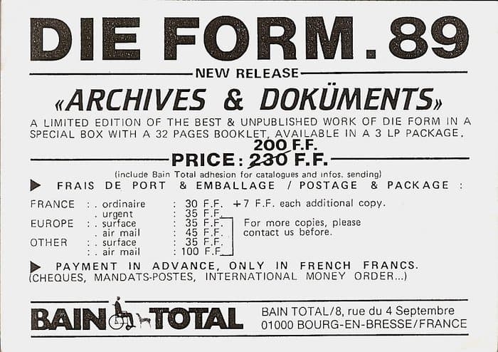 Bain Total Blue Catalog and more from 1987 to 90