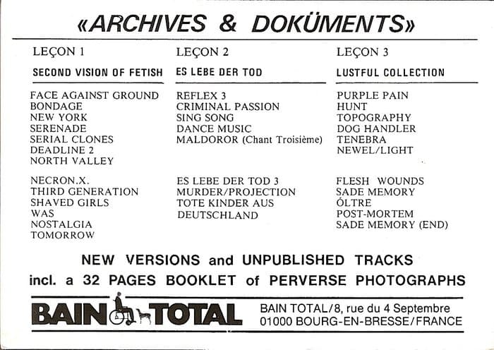Bain Total Blue Catalog and more from 1987 to 90