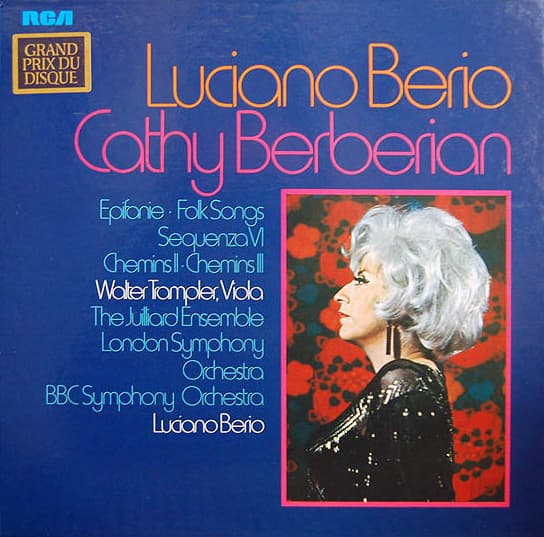Epifanie / Folk Songs / Sequenza VI / Chemins II / Chemins III (with Luciano Berio)