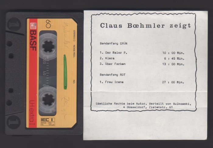 Claus Böhmler zeigt