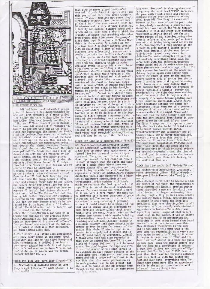 Moments of Terror. A Story to the early days of DVA (76-83) by Steven O'Connor