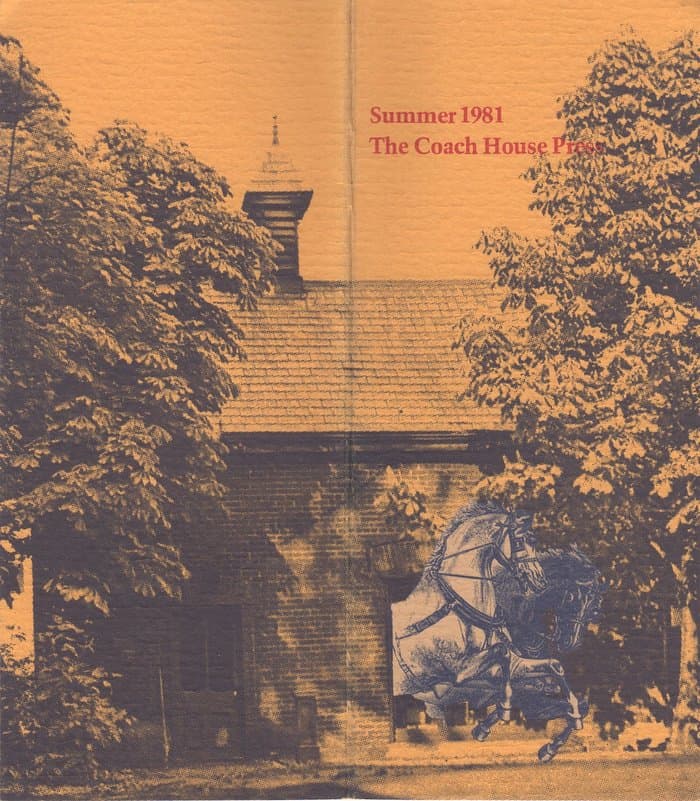 The Coach House Press - Catalogue 1981