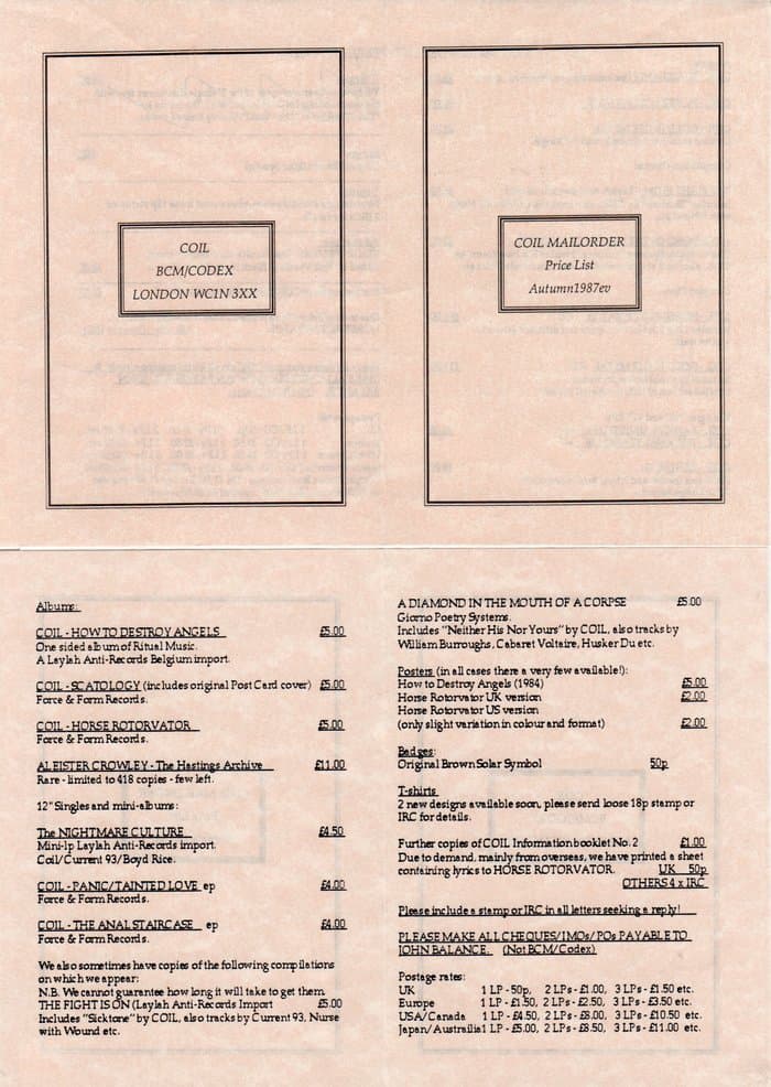 Mailorder-Catalogue 87