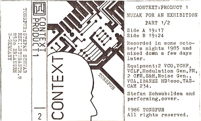 Product 1 - Muzak For An Exhibition Album, C40