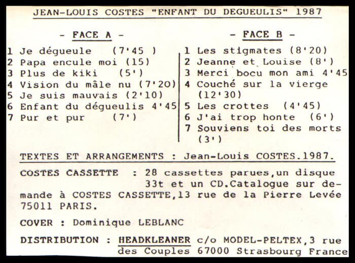 Enfant Du Dégueulis
