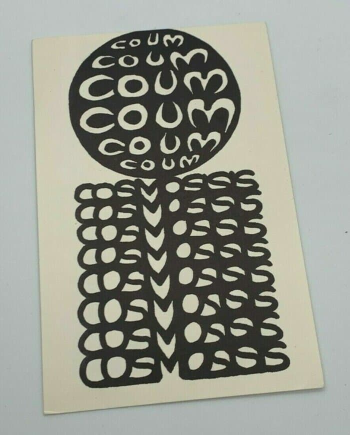 'Cosmosis' COUM Transmissions mail art postcard
