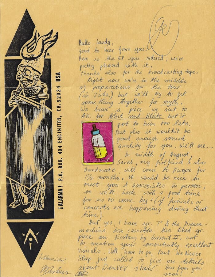 Crash Worship Letter