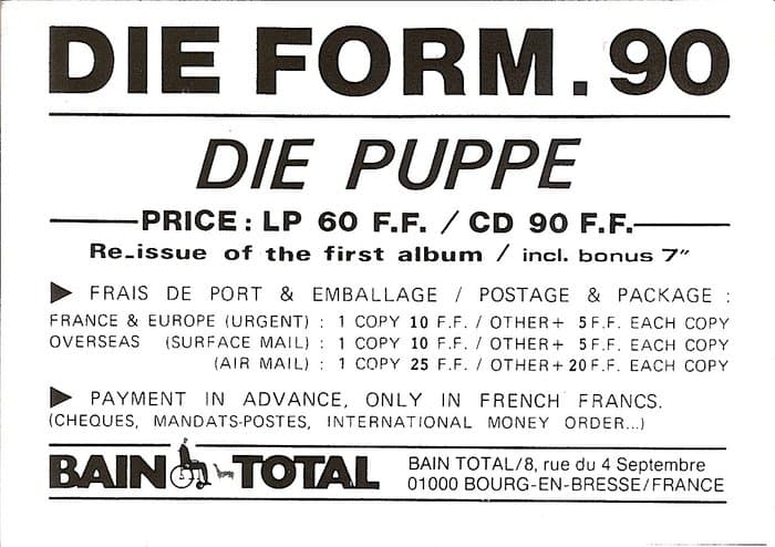 Bain Total Blue Catalog and more from 1987 to 90