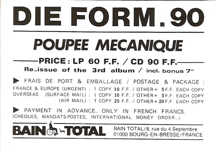 Bain Total Blue Catalog and more from 1987 to 90