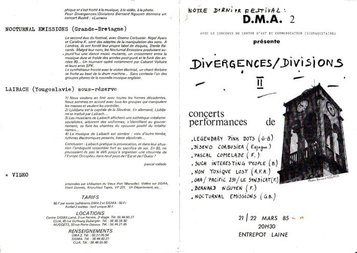DMA Festival 1984 and 85