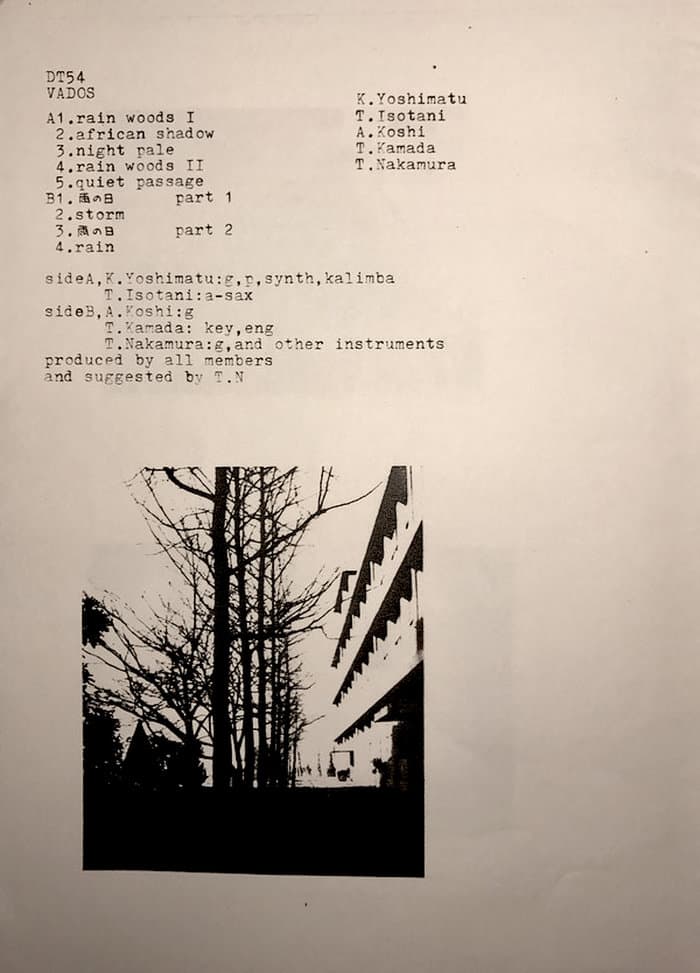 s/t (K. Yoshimatu, T. Isotani, A. Koshi, T. Kamada, T. Nakamura)