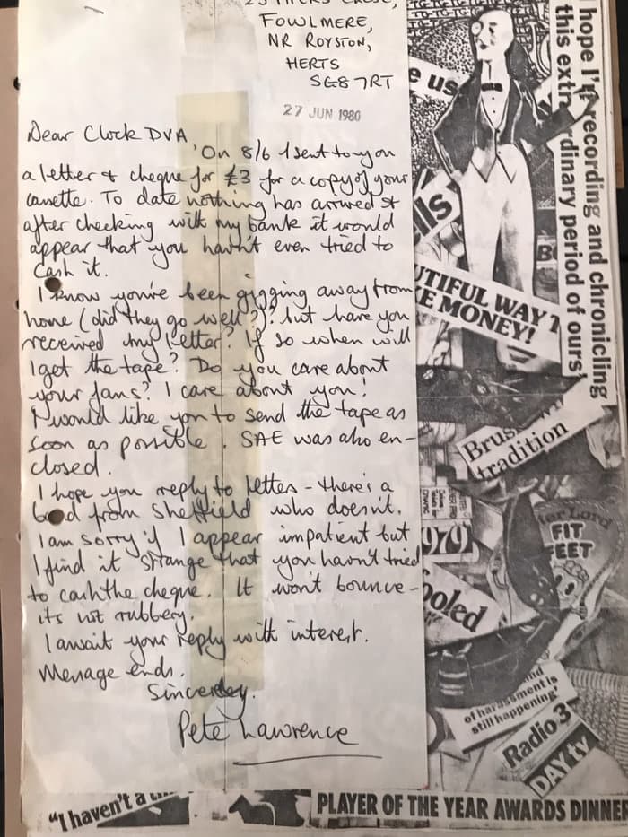 Letter to Adi Newton