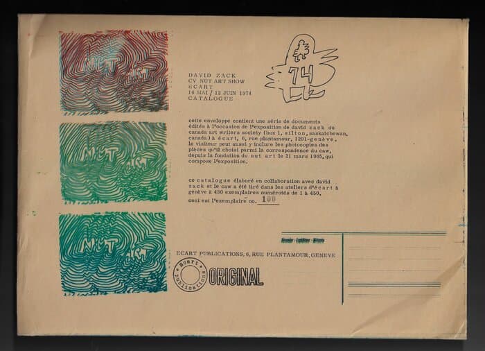 Dave Zack CV Nut Art Show 1974