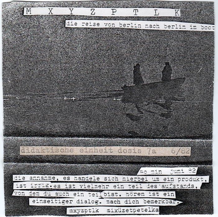 Dosis 7A-MXYZPTLK - die Reise von Berlin nach Berlin im Boot