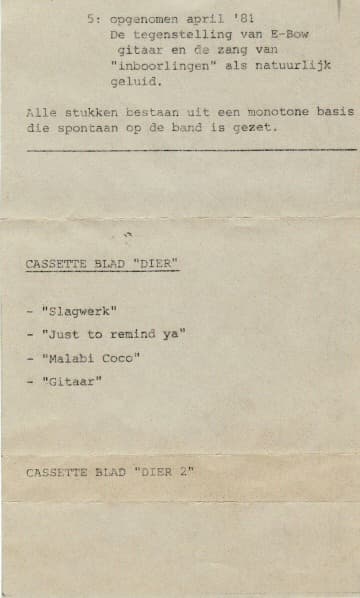 Cassette Blad Dier 2