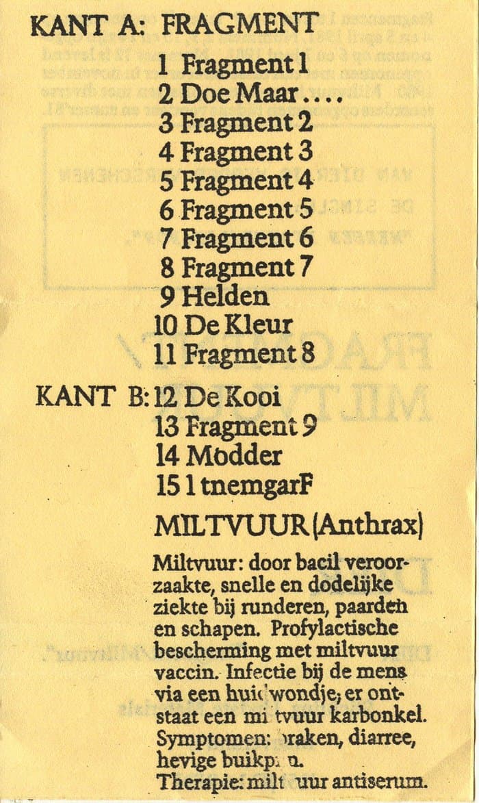 Fragment / Miltvuur (black cover)
