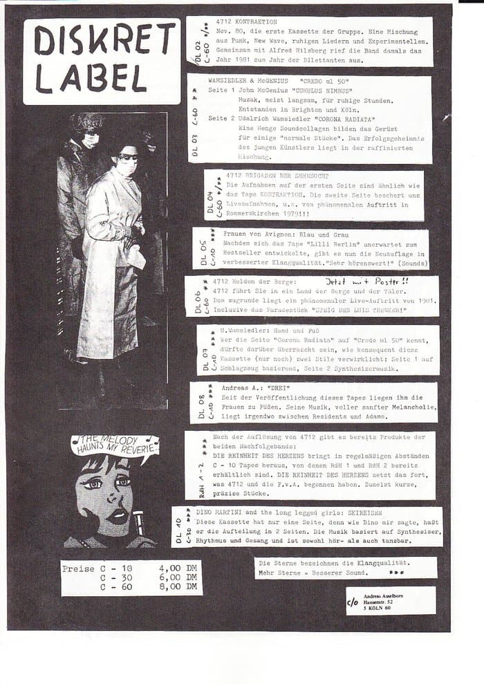 Label Overviews and Promo-sheets