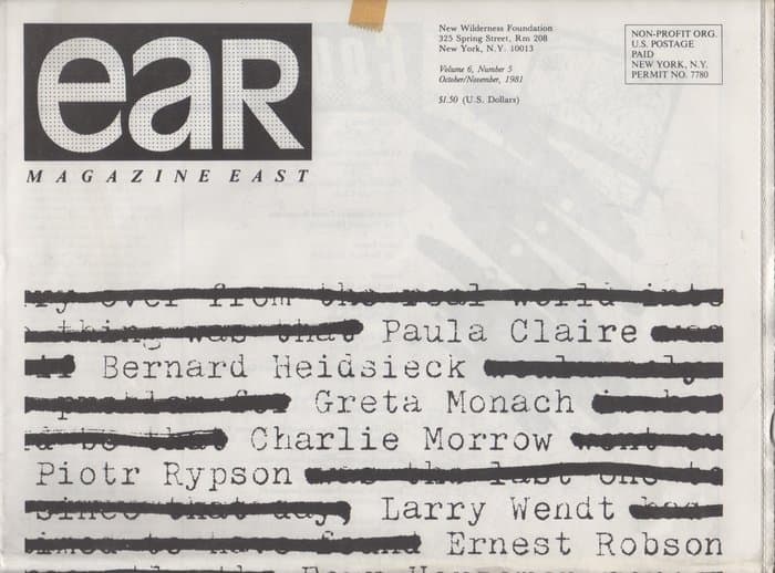 EAR Volume 06 Number 05 (October / November 1981)