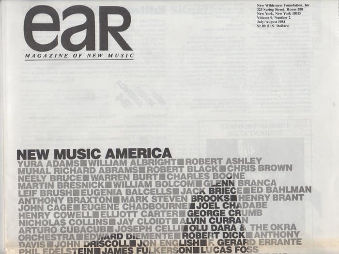 EAR Volume 09 Number 02 (July / August 1984)