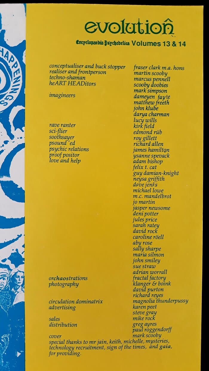 EVOLUTION - The Psychic surfers newage bible for the 90s Encyclopaedia Psychedelica volume 13 & 14