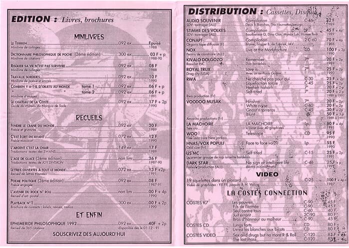 Ensemble Vide Catalogue no 3
