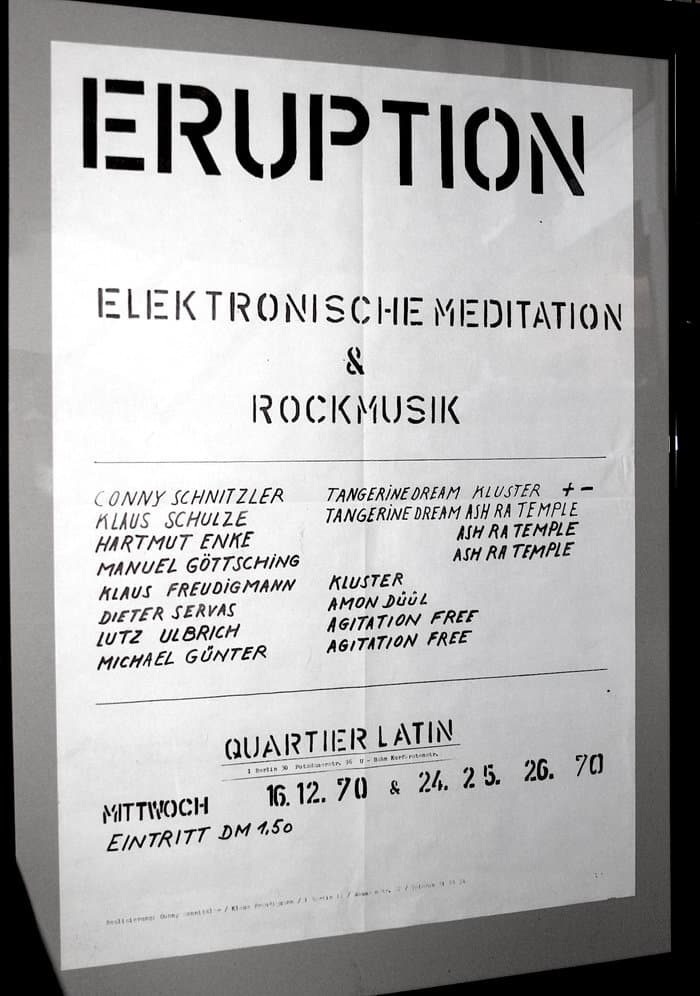 Eruption: Elektronische Meditation und Rockmusik Quartier Latin Dezember 1970