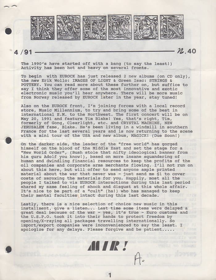 Eurock #40 (04/1991)