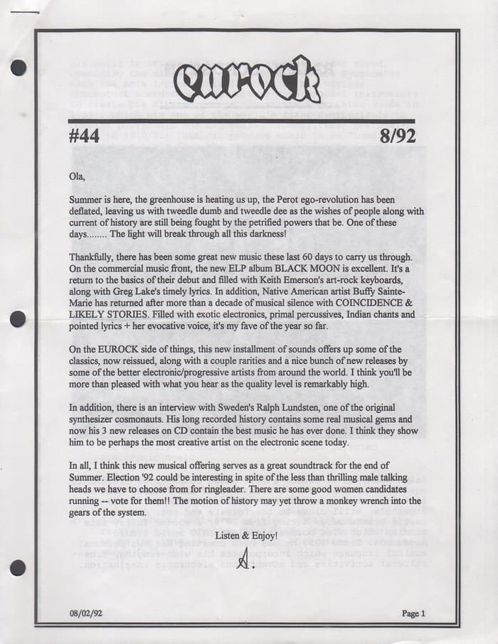 Eurock #44 (08/1992)
