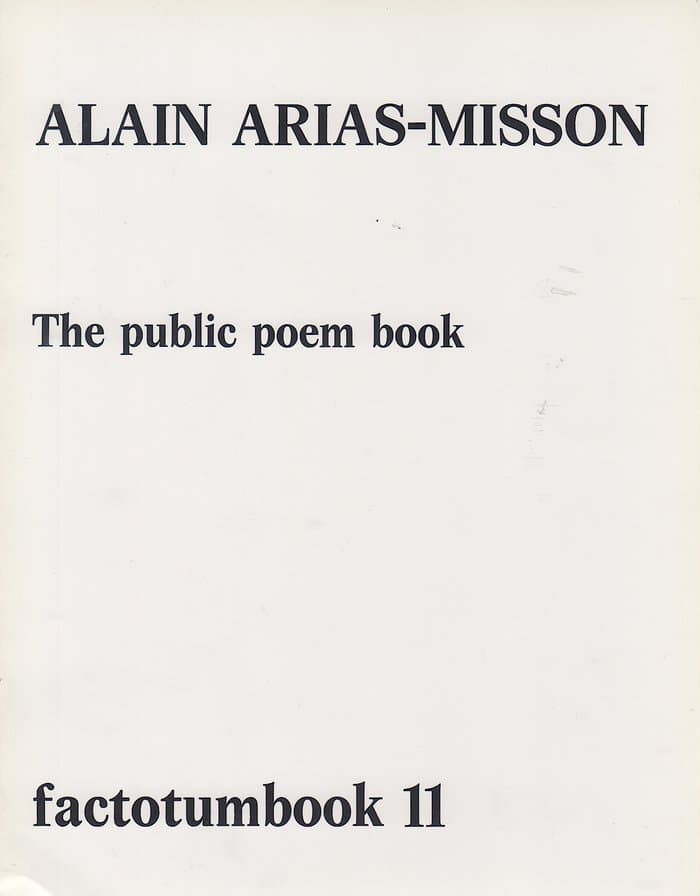 Factotumbook 11 - Alain Arias-Mission