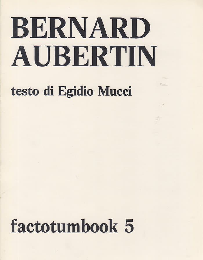 Factotumbook 05 Bernard Aubertin
